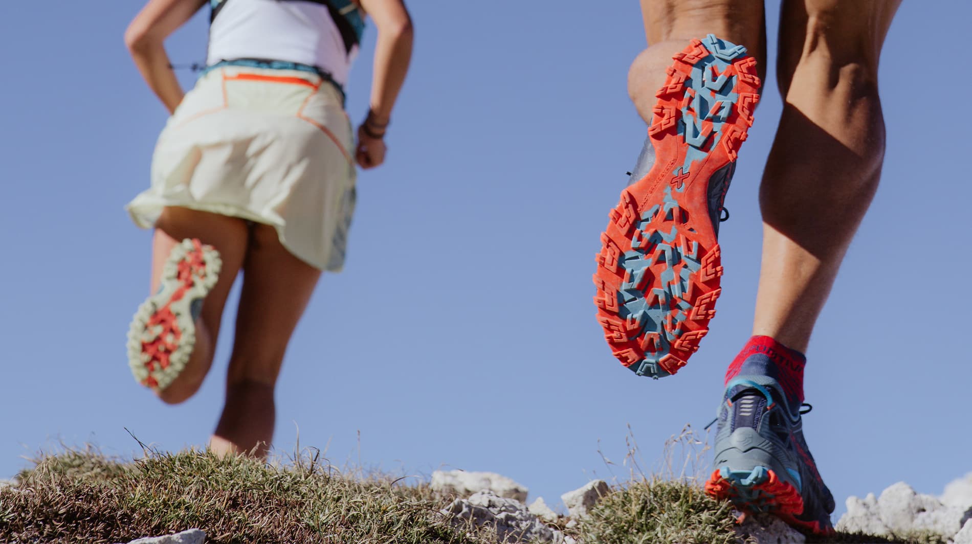 Suelas de las zapatillas de La Sportiva. Materiales y usos.