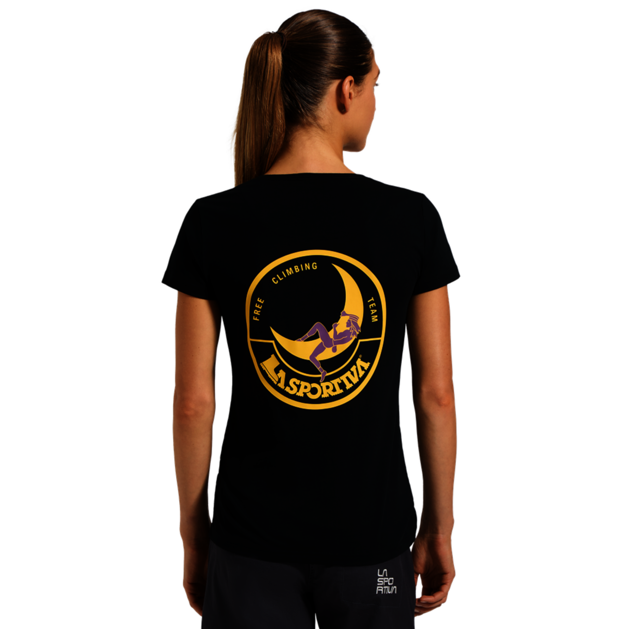 Climbing on the Moon T-Shirt Mujer Camiseta Escalada La Sportiva