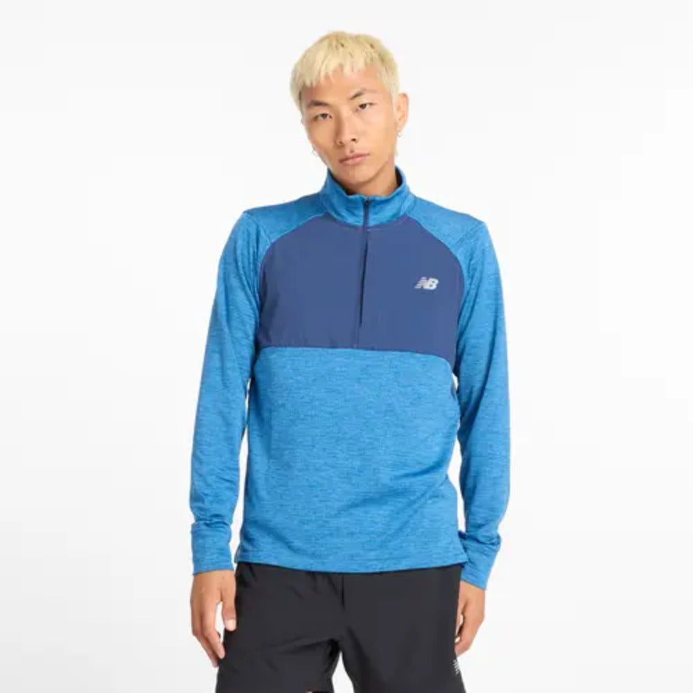 Athletics Heat Grid 1/2 Zip Hombre Forro Trail Running New Balance
