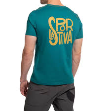 Back Logo T-Shirt Hombre Camiseta Escalada La Sportiva