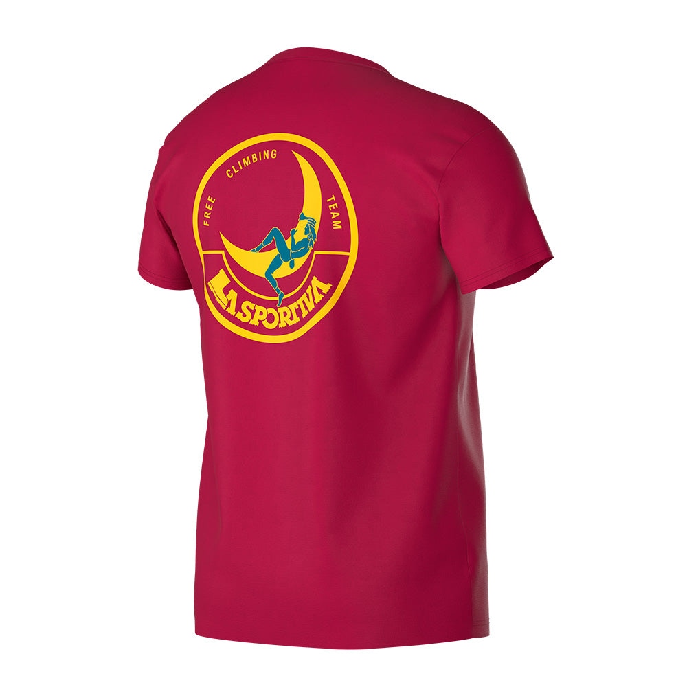 Climbing on the Moon T-Shirt Hombre Camiseta Escalada La Sportiva