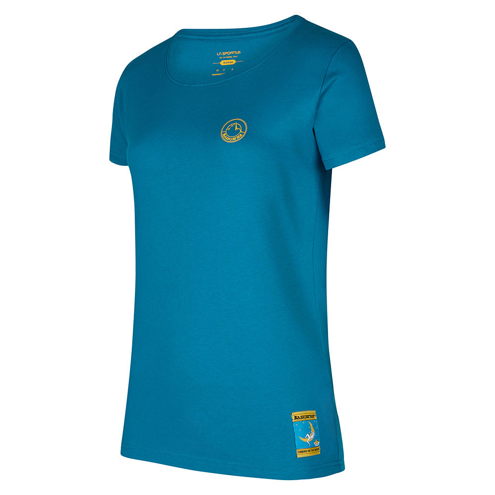 Climbing on the Moon T-Shirt Mujer Camiseta Escalada La Sportiva