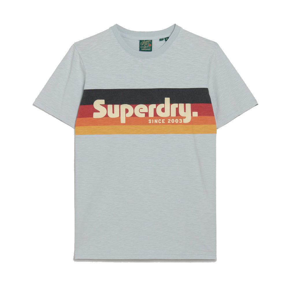 Camiseta A Rayas Logo Cali Camisetas Hombre Lifestyle Superdry