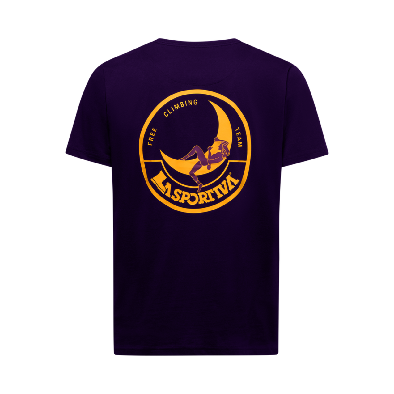 Climbing on the Moon T-Shirt Hombre Camiseta Escalada La Sportiva